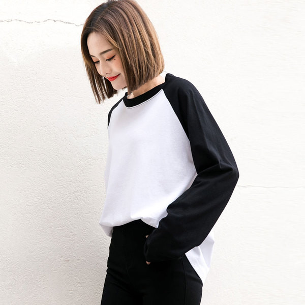 Sport-alkalmi női blúz hosszú ujjal, két színben