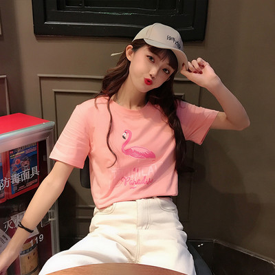 Női alkalmi póló három színben mintával