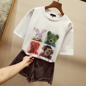 Sport-alkalmi női póló színfelvitellel, két modellben