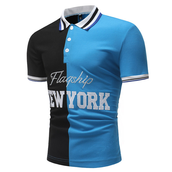 Férfi blúz rövid ujjal, több színben felirattal