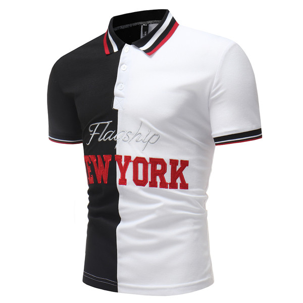 Férfi blúz rövid ujjal, több színben felirattal