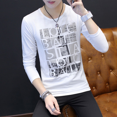 Friss férfi blúz, hosszú ujjal, feliratokkal, négy színben