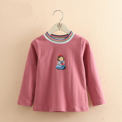 Alkalmi gyerekblúz lányoknak rózsaszín és fehér rátéttel