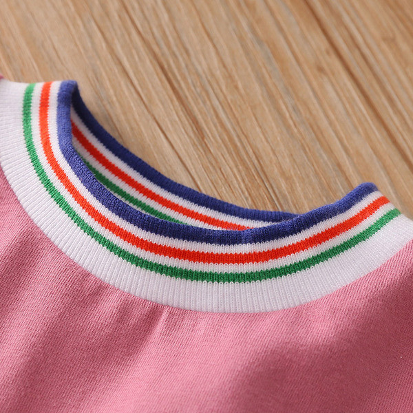 Alkalmi gyerekblúz lányoknak rózsaszín és fehér rátéttel