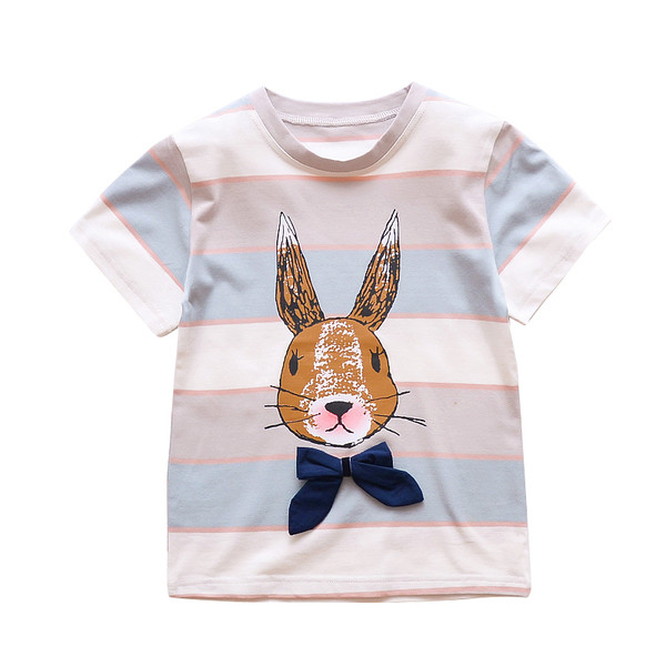 Modern gyerek póló rátéttel és panedkával lányoknak