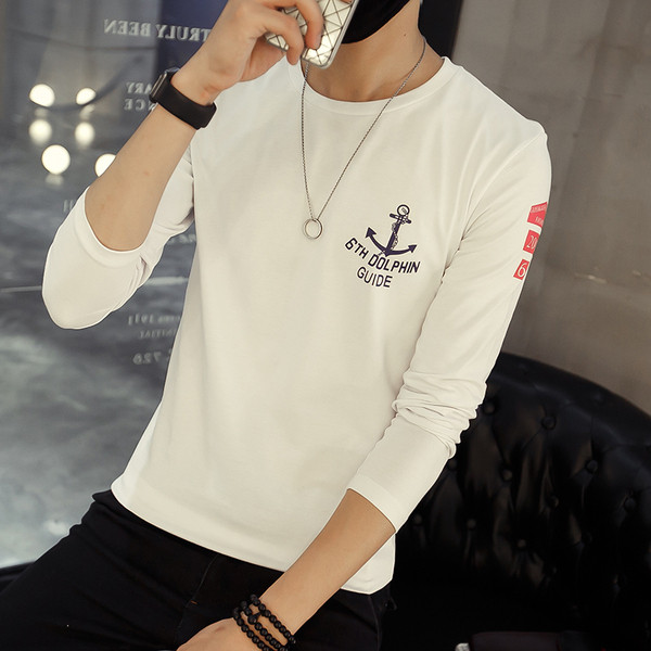 Férfi hétköznapi blúz hosszú ujjal és rátéttel - három színben