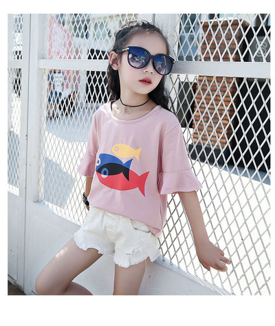 Modern gyerek blúz lányoknak rátéttel, három színben