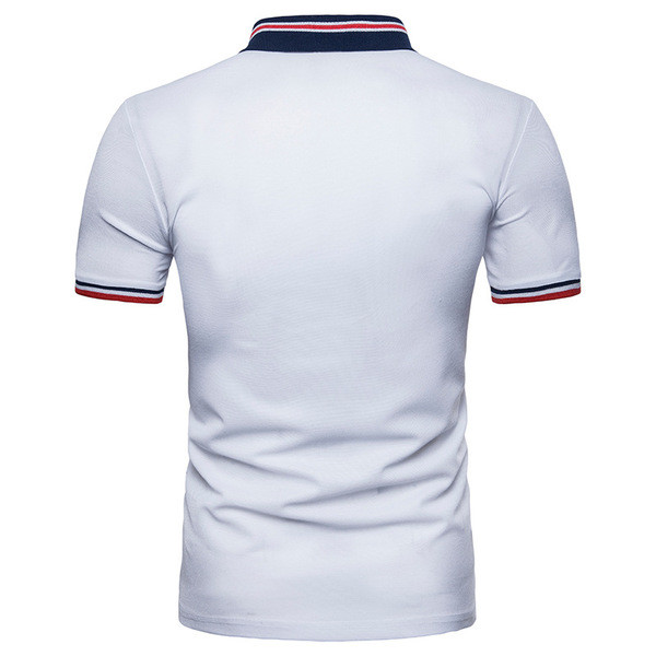 Stílusos női póló rövid ujjal és gallérral