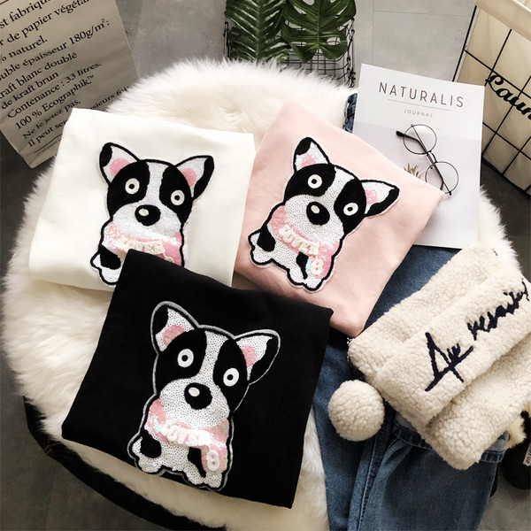 Μοντέρνα γυναικεία μπλούζα με  πούλιες σε διάφορα χρώματα