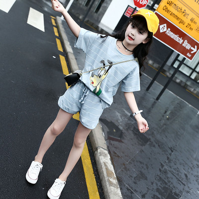 Kétrészes sport gyerekkészlet lányoknak