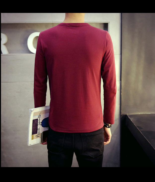 Modern férfi blúz V-nyakkal, két színben