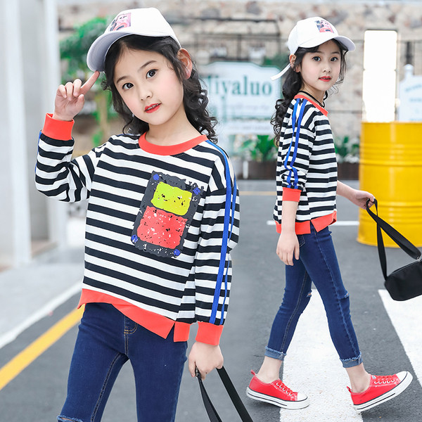 Modern, flitteres gyerekblúz lányoknak