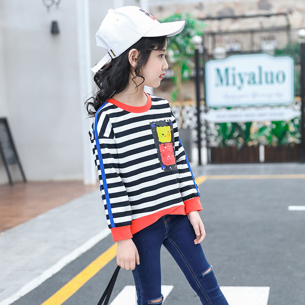 Modern, flitteres gyerekblúz lányoknak