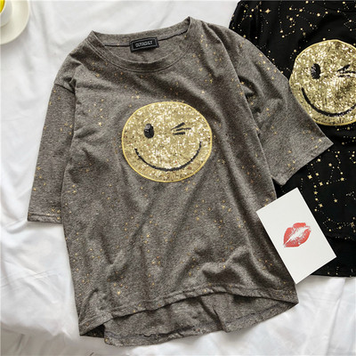 Új modellű női póló flitterekkel több színben