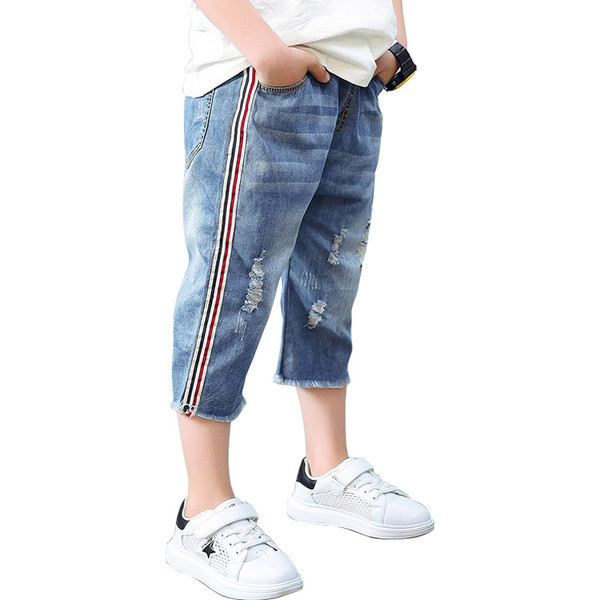 Modern, rövid gyerekfarmer oldalpántokkal