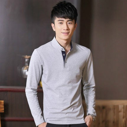 Férfi blúz hosszú ujjal és gombokkal, négy színben