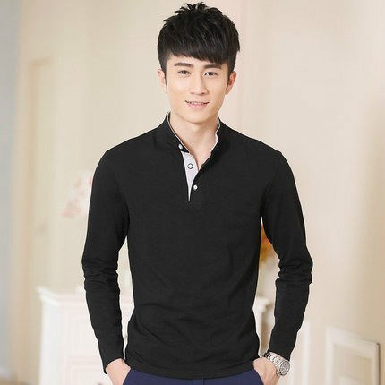 Férfi blúz hosszú ujjal és gombokkal, négy színben