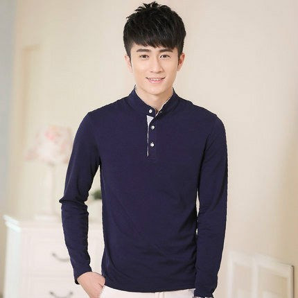 Férfi blúz hosszú ujjal és gombokkal, négy színben