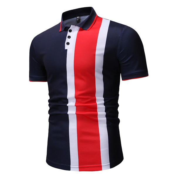 Férfi póló gallérral és gombokkal, két színben