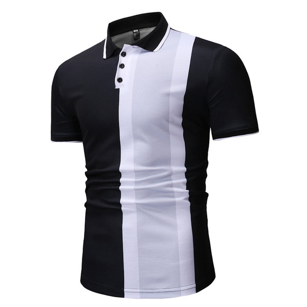 Férfi póló gallérral és gombokkal, két színben