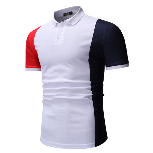 Modern férfi póló gallérral