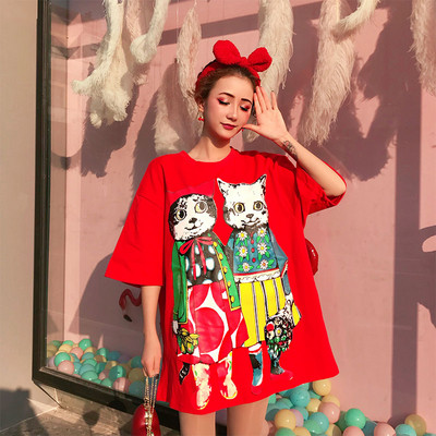 Női póló széles modell, rátéttel, három színben