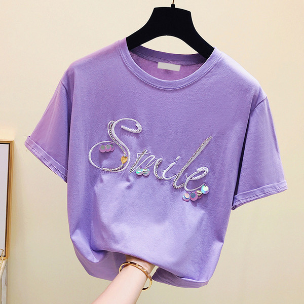 Καθημερινή γυναικεία μπλούζα με επιγραφές και πούλιες σε τρία χρώματα