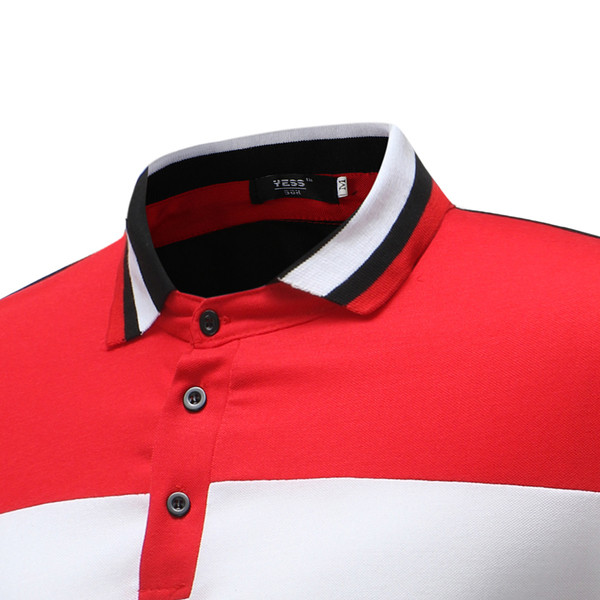 Alkalmi férfi rövid ujjú póló két színben