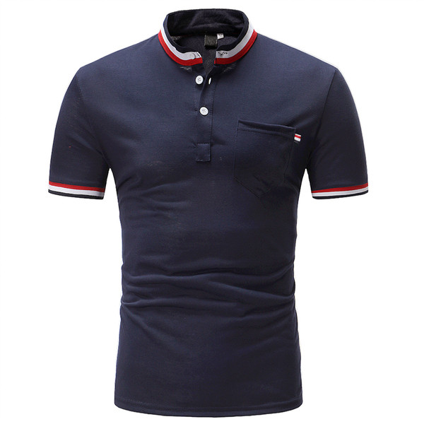 Stílusos férfi póló O-nyakkal, három színben