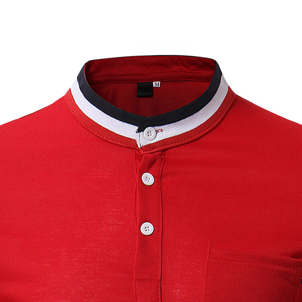 Stílusos férfi póló O-nyakkal, három színben