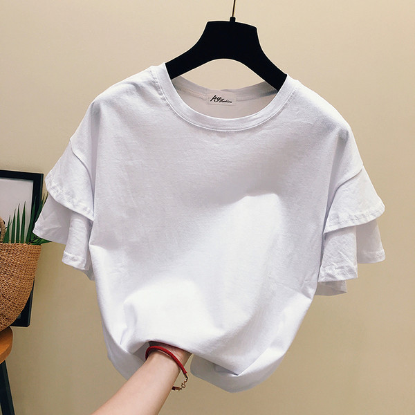 Bluză de damă elegantă cu mâneci scurte în trei culori