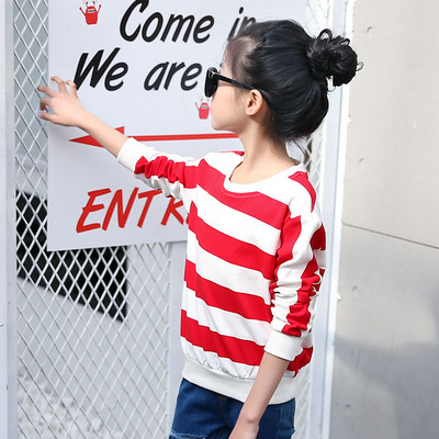 Ежедневна детска блуза за момичета с дълъг ръкав в два цвята