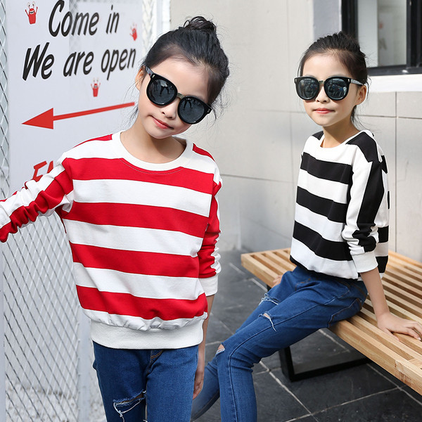 Ежедневна детска блуза за момичета с дълъг ръкав в два цвята