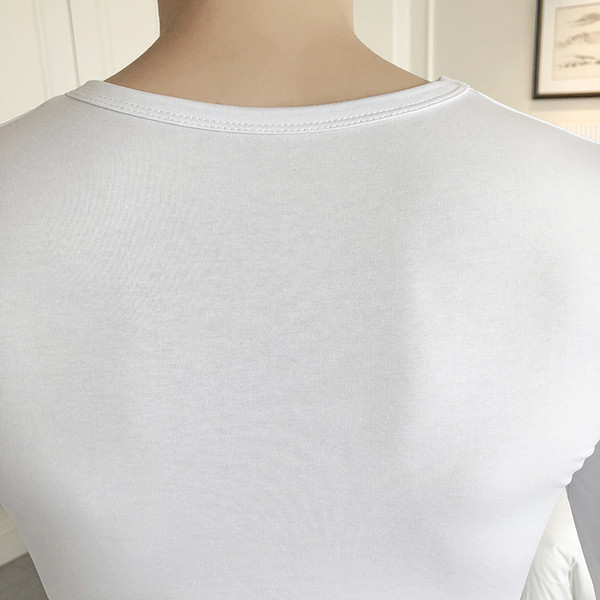 Modern férfi blúz szürke, fekete és fehér rátéttel