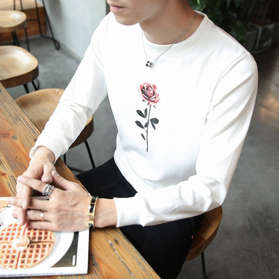 Bluză bărbătească cu aplicație alb-negru - două modele