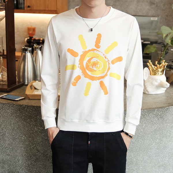 Bluză bărbătească cu aplicație alb-negru - două modele