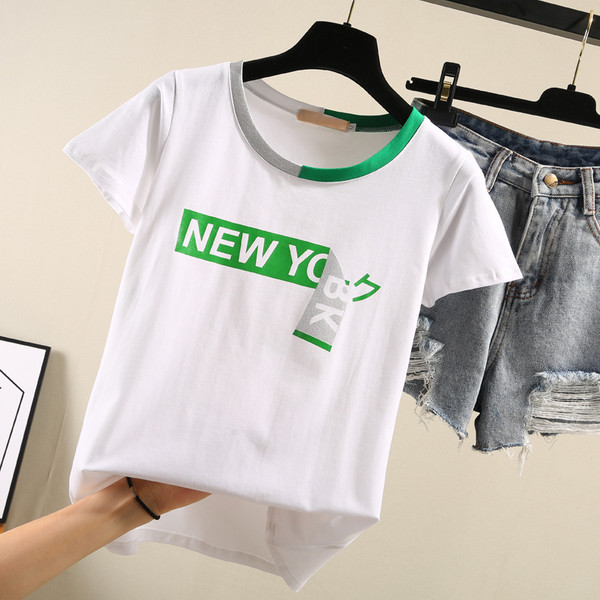 Lezser női póló két színben felirattal