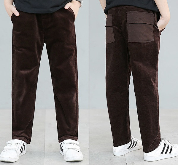 Alkalmi gyereknadrág barna hátsó zsebekkel