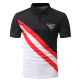 Elegáns férfi póló rövid ujjal és gallérral, két színben