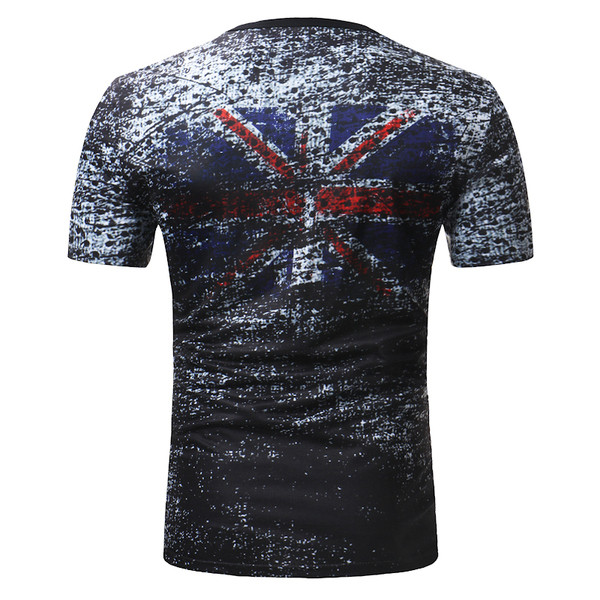 Tricou casual barbatesc cu decolteu O