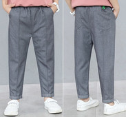 Elegáns gyereknadrág szürke színben