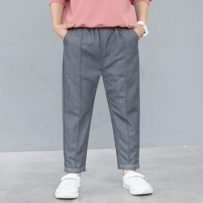 Elegáns gyereknadrág szürke színben