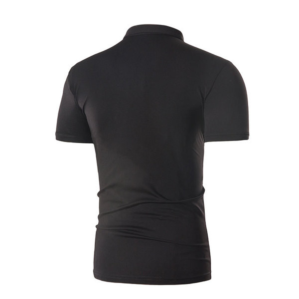 Tricou elegant pentru bărbați în alb-negru