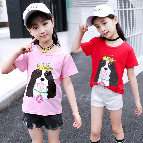 Gyermek modern blúz rátéttel két színben lányoknak