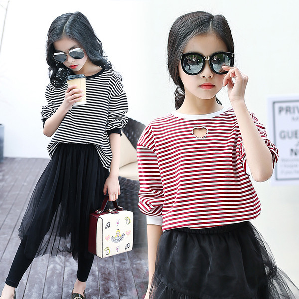 Bluza moderna pentru copii pentru fete cu maneci lungi in doua culori