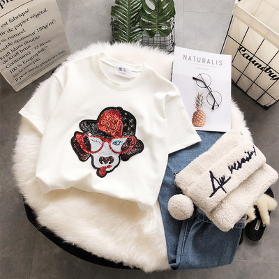 NOU Bluză de damă modernă cu paiete în trei culori