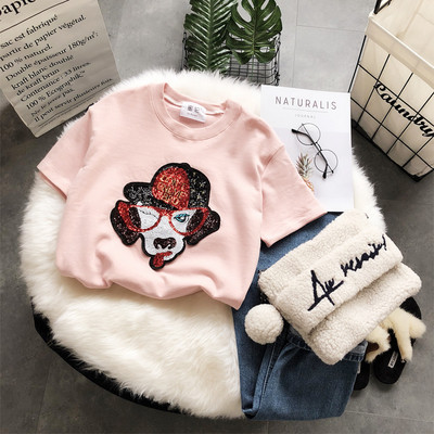 NOU Bluză de damă modernă cu paiete în trei culori