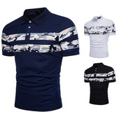 Férfi póló gombokkal és gallérral három színben