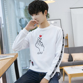 Bluză casual pentru bărbați cu aplicație și inscripții în patru culori