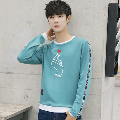 Bluză casual pentru bărbați cu aplicație și inscripții în patru culori